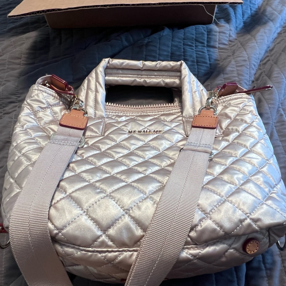 NWOT MZ Wallace Small Sutton Deluxe GOLD Metallic UNused condition